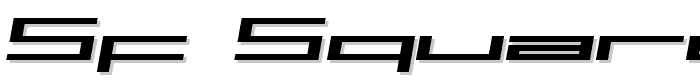 SF Square Head Extended Italic font